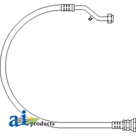 Aftermarket New Compressor Return Line Made Fits Case-IH Tractor Models 5130 5140 1533575C1